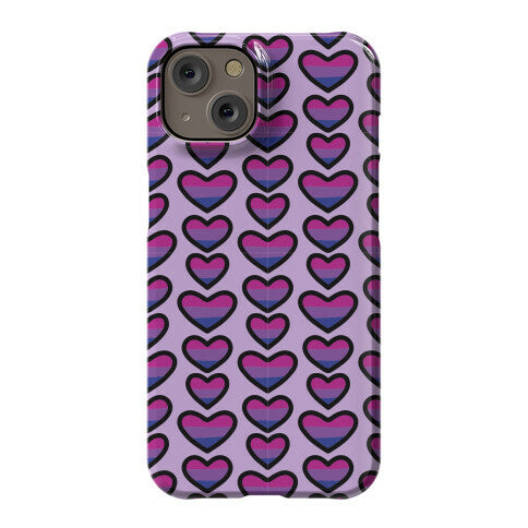 Bisexual Hearts Pattern Phone Case