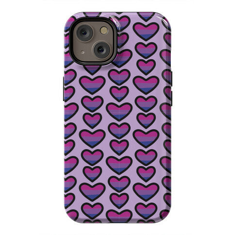 Bisexual Hearts Pattern Phone Case