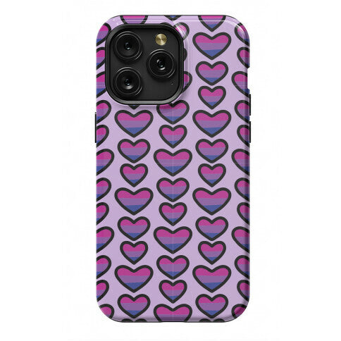 Bisexual Hearts Pattern Phone Case