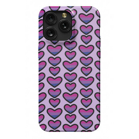Bisexual Hearts Pattern Phone Case