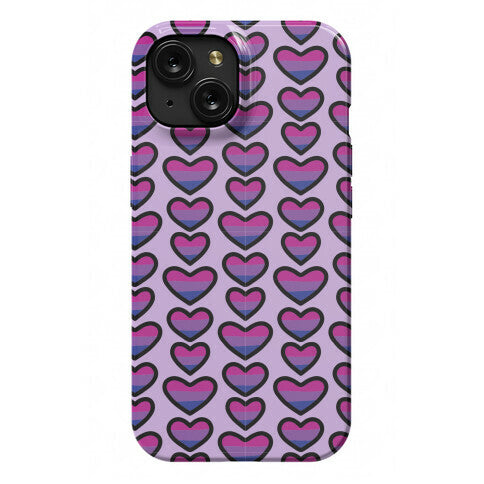 Bisexual Hearts Pattern Phone Case