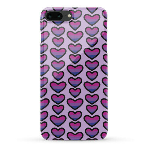 Bisexual Hearts Pattern Phone Case