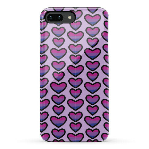 Bisexual Hearts Pattern Phone Case