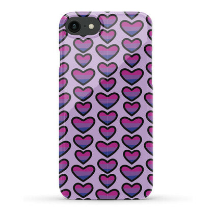 Bisexual Hearts Pattern Phone Case