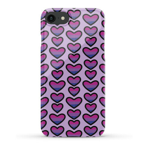 Bisexual Hearts Pattern Phone Case