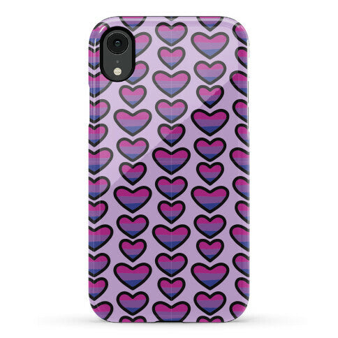 Bisexual Hearts Pattern Phone Case
