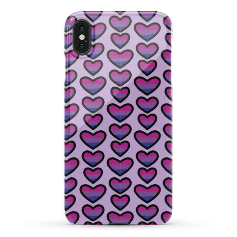 Bisexual Hearts Pattern Phone Case