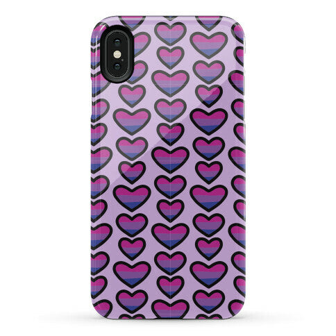 Bisexual Hearts Pattern Phone Case