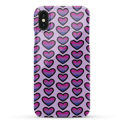 Bisexual Hearts Pattern Phone Case