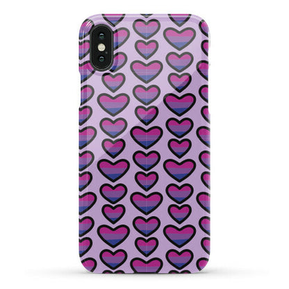 Bisexual Hearts Pattern Phone Case