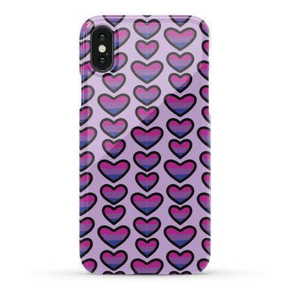 Bisexual Hearts Pattern Phone Case