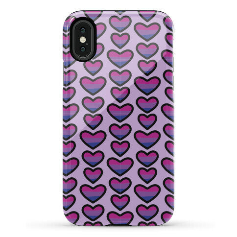 Bisexual Hearts Pattern Phone Case