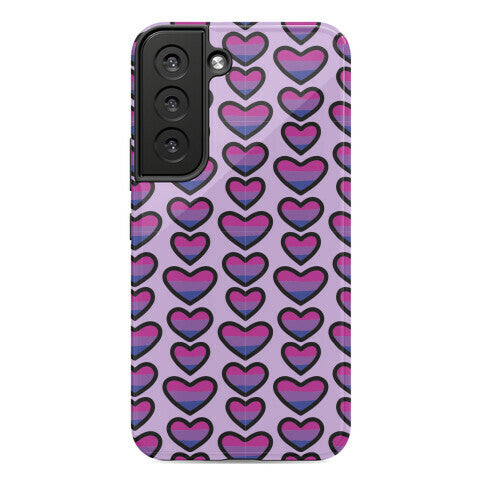 Bisexual Hearts Pattern Phone Case