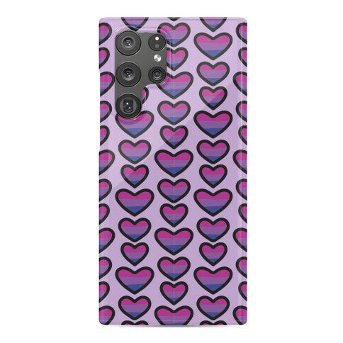 Bisexual Hearts Pattern Phone Case