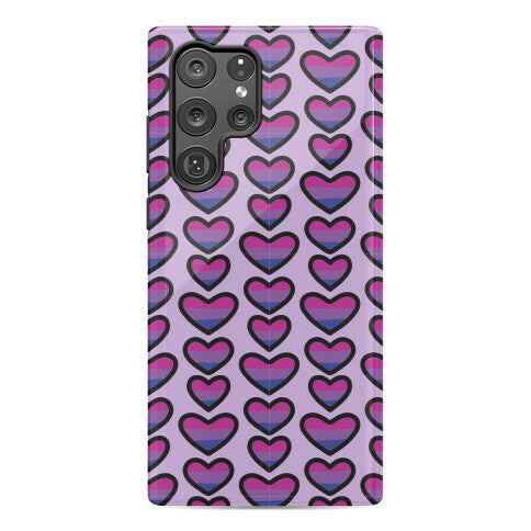Bisexual Hearts Pattern Phone Case
