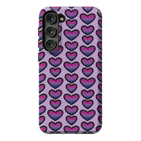 Bisexual Hearts Pattern Phone Case
