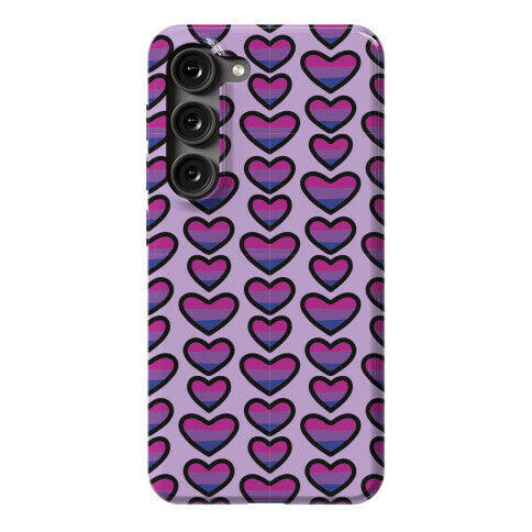 Bisexual Hearts Pattern Phone Case