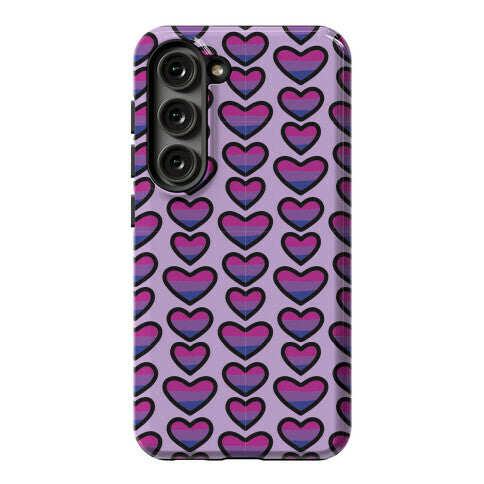 Bisexual Hearts Pattern Phone Case