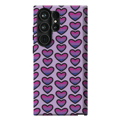 Bisexual Hearts Pattern Phone Case