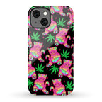 Rainbow Weed Kitty Phone Case