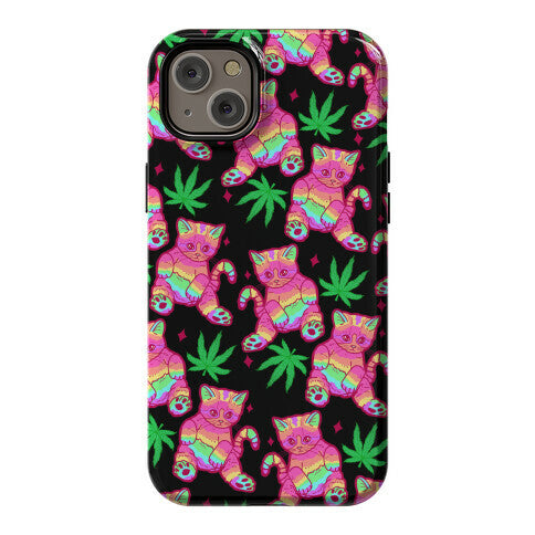 Rainbow Weed Kitty Phone Case
