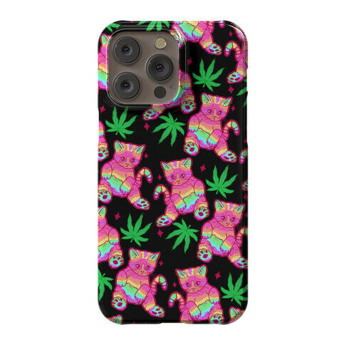 Rainbow Weed Kitty Phone Case