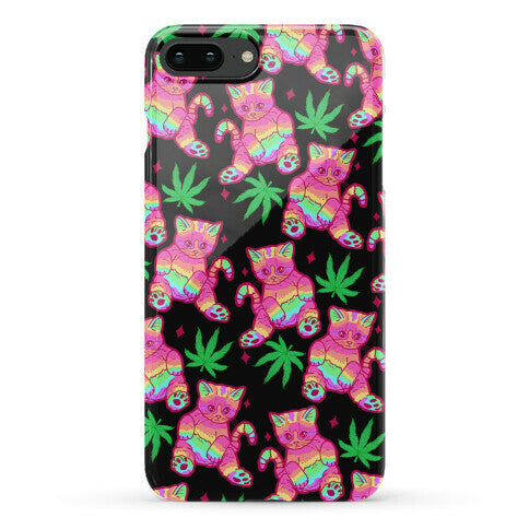Rainbow Weed Kitty Phone Case