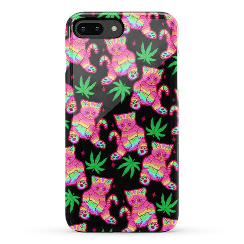 Rainbow Weed Kitty Phone Case