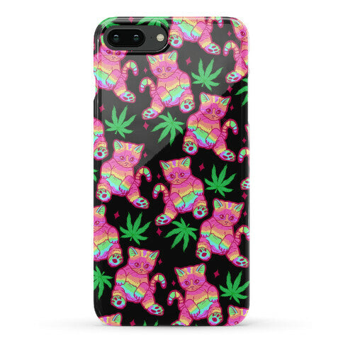 Rainbow Weed Kitty Phone Case
