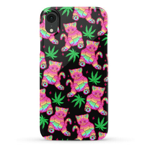 Rainbow Weed Kitty Phone Case