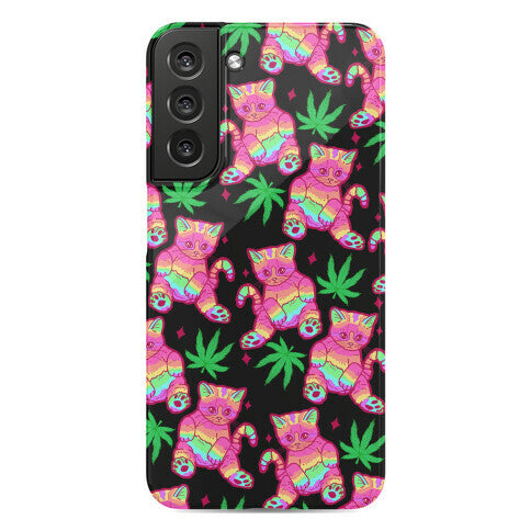 Rainbow Weed Kitty Phone Case
