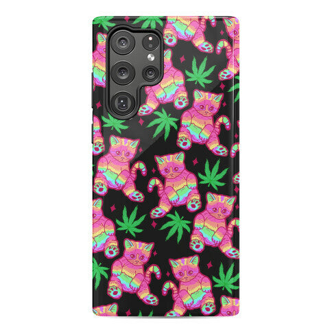 Rainbow Weed Kitty Phone Case