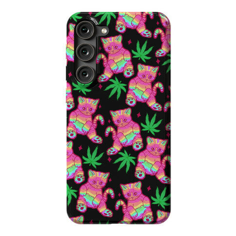 Rainbow Weed Kitty Phone Case