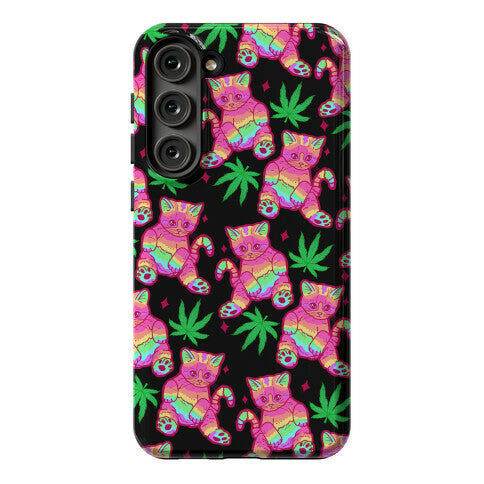 Rainbow Weed Kitty Phone Case