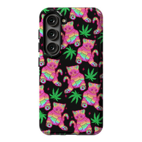 Rainbow Weed Kitty Phone Case