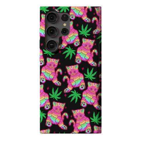 Rainbow Weed Kitty Phone Case