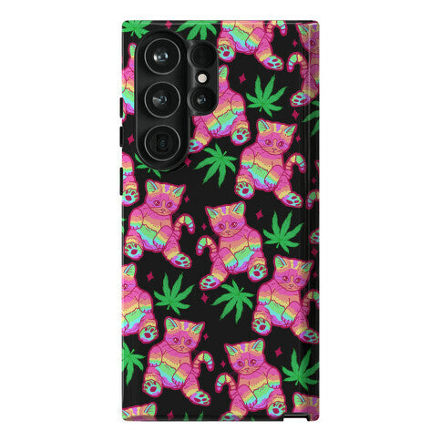 Rainbow Weed Kitty Phone Case