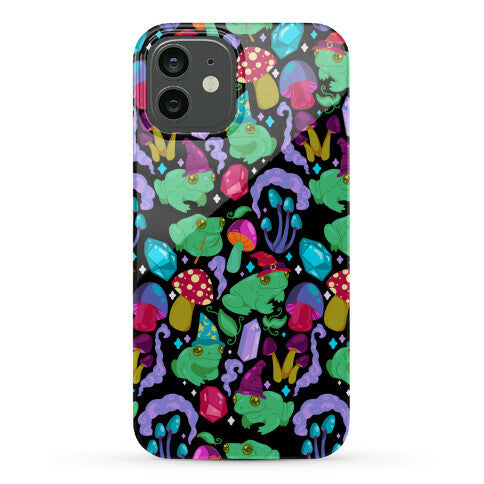 Magical Mushroom Frogs Pattern Phone Case