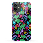 Magical Mushroom Frogs Pattern Phone Case