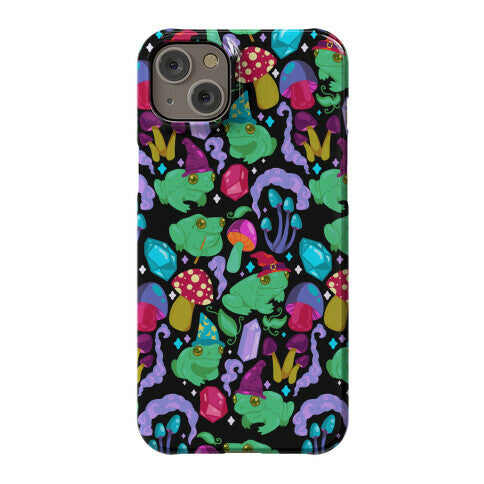 Magical Mushroom Frogs Pattern Phone Case