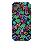 Magical Mushroom Frogs Pattern Phone Case