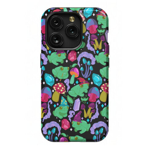 Magical Mushroom Frogs Pattern Phone Case