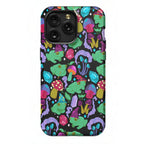 Magical Mushroom Frogs Pattern Phone Case