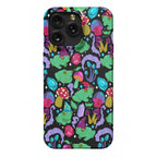 Magical Mushroom Frogs Pattern Phone Case