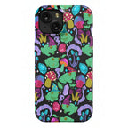 Magical Mushroom Frogs Pattern Phone Case