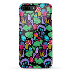 Magical Mushroom Frogs Pattern Phone Case