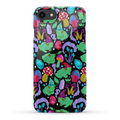 Magical Mushroom Frogs Pattern Phone Case