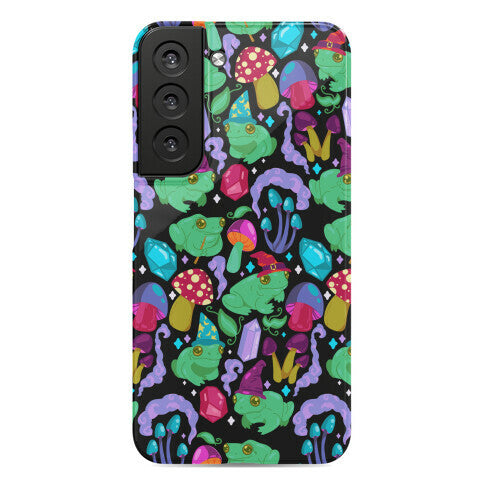 Magical Mushroom Frogs Pattern Phone Case
