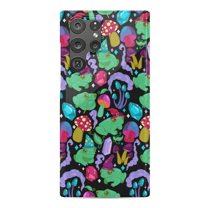 Magical Mushroom Frogs Pattern Phone Case