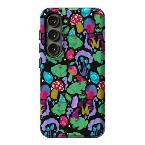 Magical Mushroom Frogs Pattern Phone Case